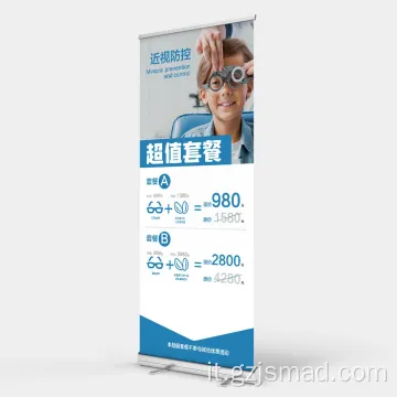 Banner di roll-up in alluminio a vendita calda per la pubblicità